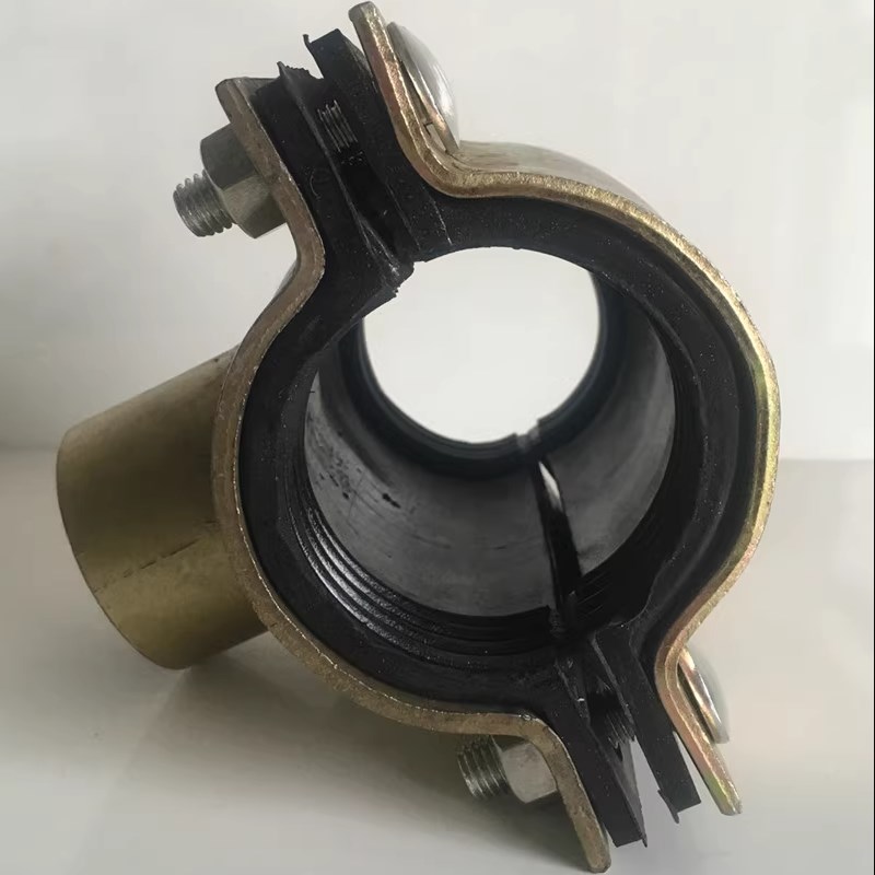 钢板哈夫节抢修器三通抢修节内丝分水器变径分水补漏快接接头卡子