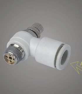 精品白色快速接头调速阀SL10-04/ 亚德客型节流阀ASL10-04