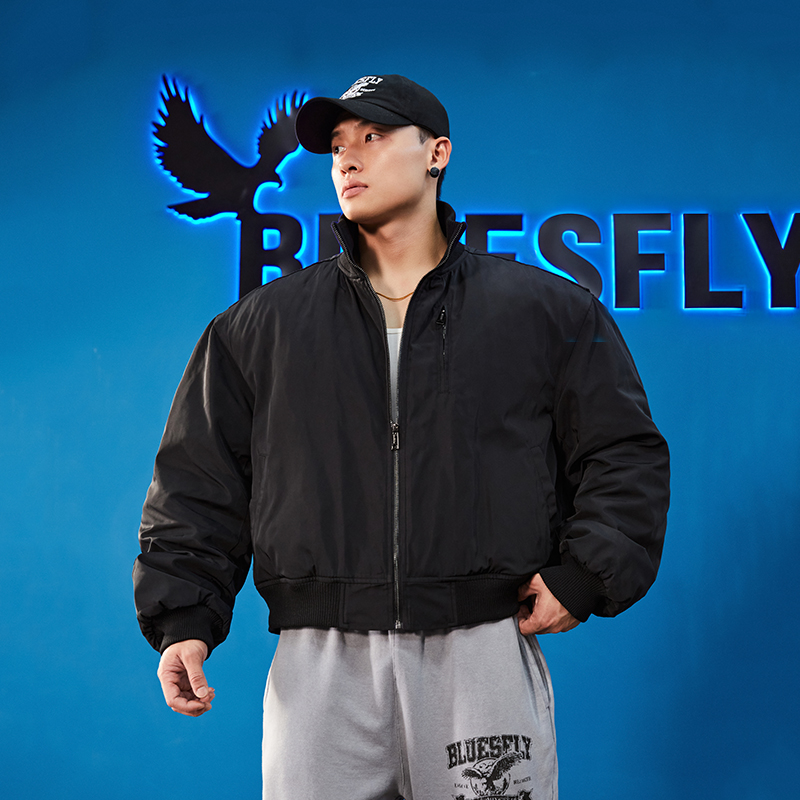 BLUESFLY美式复古夹克外套棉服男