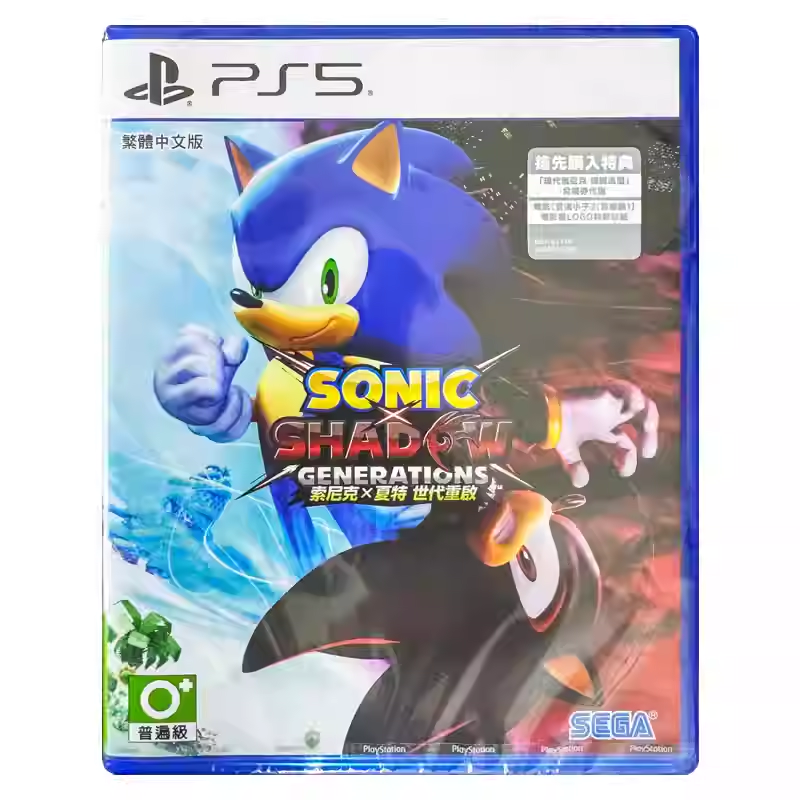 香港直邮 PS5/PS4游戏光盘 中文 索尼克夏特 世代重启 首发版送DLC PS5/PS4游戏 现货