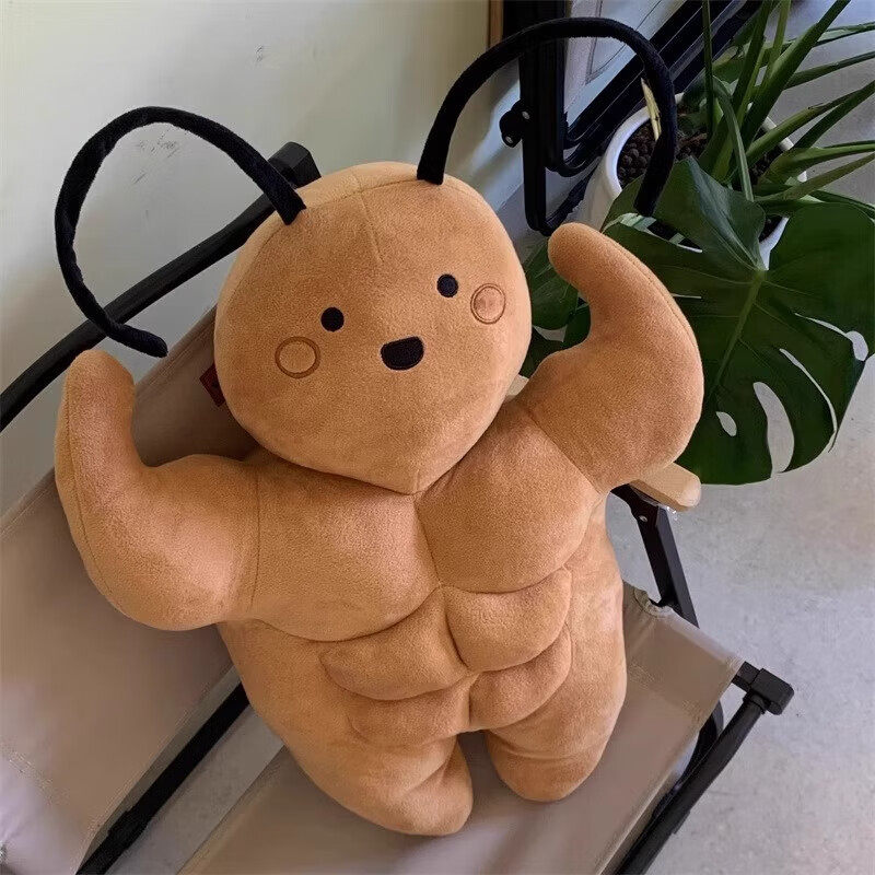 可爱南方大蟑螂肌肉小强毛绒玩具