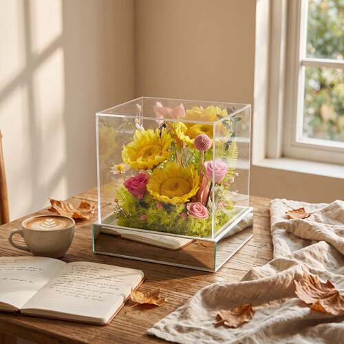 永生向日葵教师节礼物摆件