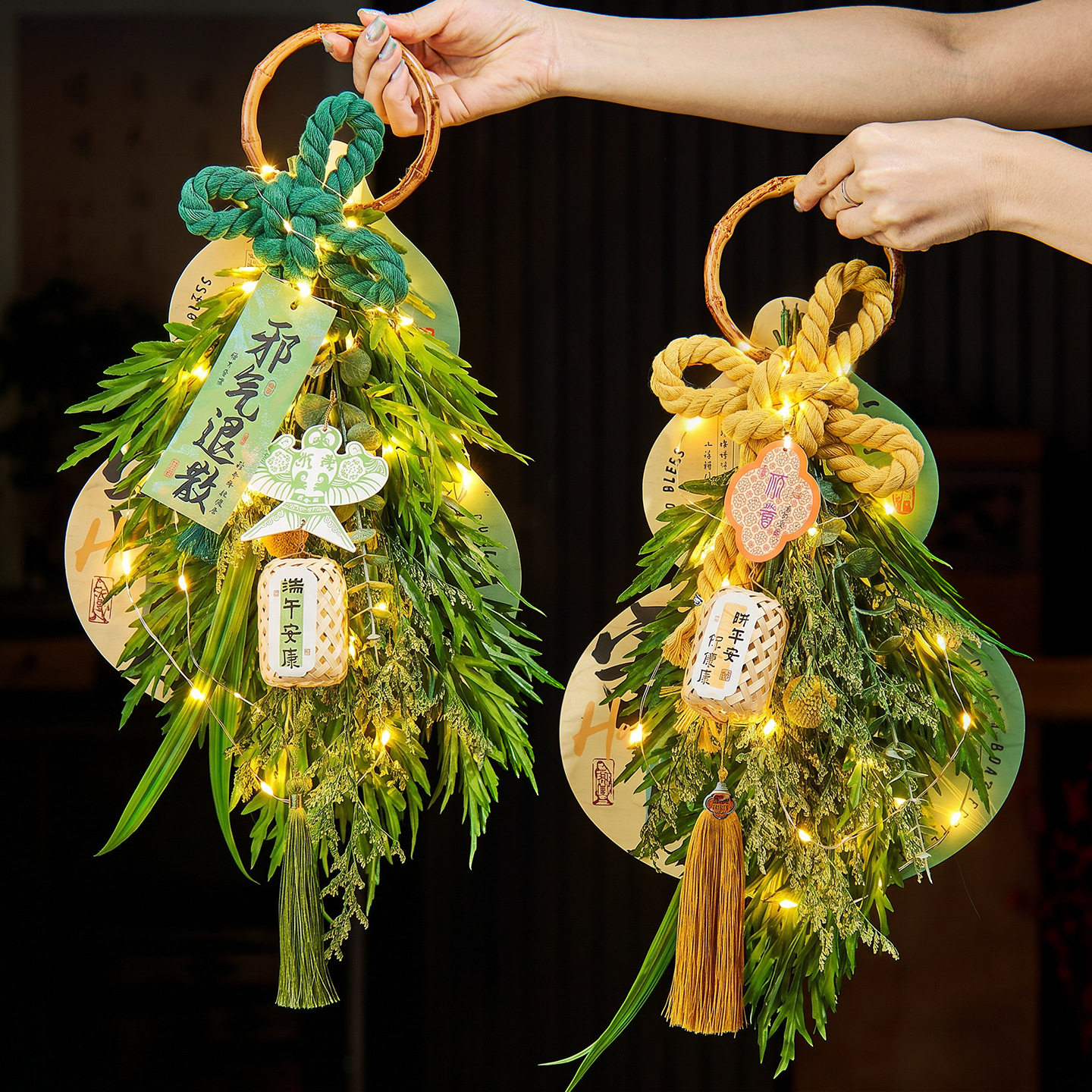 端午节仿真艾草挂件装饰用品