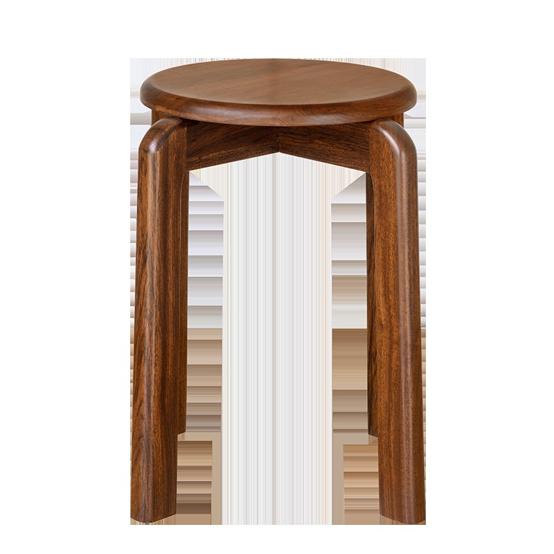 实木圆凳子家用可叠放客厅餐椅小凳子矮凳木头凳餐桌W凳板凳椅子
