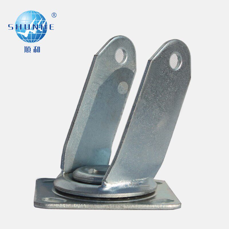 4寸5寸6寸8寸重型万向轮v支架刹车轮平板车万向支架轮子定向支架