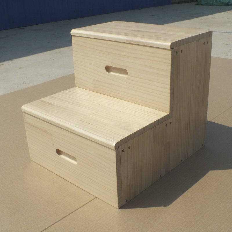 简易实木梯子木楼梯实木梯凳两用B带抽屉收纳梯柜木抽屉床头储物