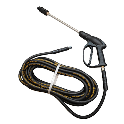 家用洗车机高压水管带水枪280刷车泵380防爆钢丝软管14双小头套装