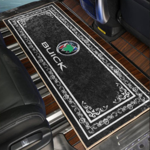 别克GL8ES28T木地板改装二层金丝绒面中排地毯式迎宾汽车脚垫