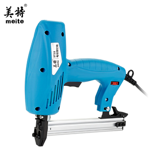 美特电动钉枪ST18钢钉枪木工专用气钉枪家用气动钉枪打水泥墙神器