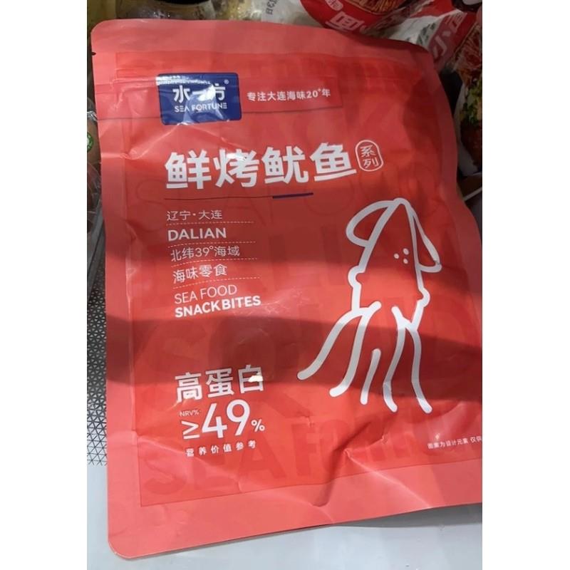 水一方现烤鱿鱼头须大连特产即食海鲜香辣网红Q弹休闲解馋零食