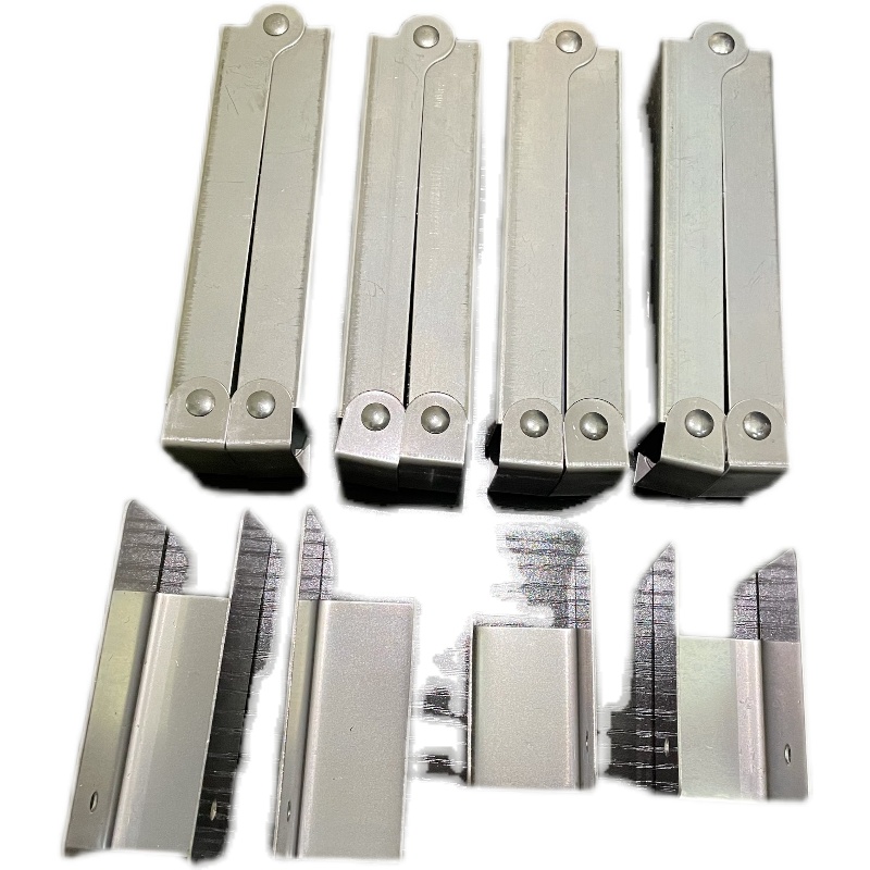 不锈钢折a叠架弹簧会议桌长条简易折叠桌支架铁架桌子配件合页