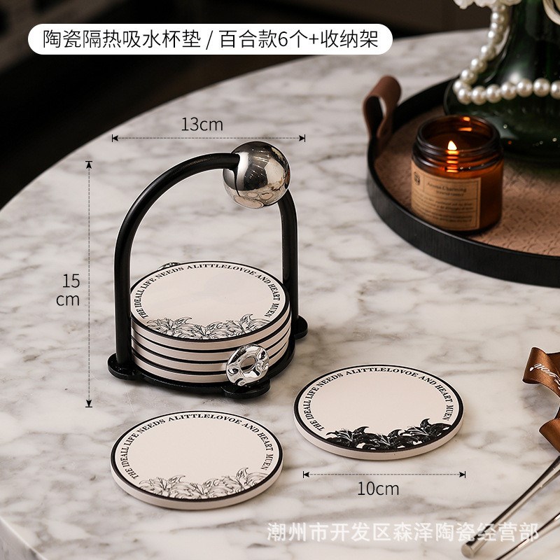 法式砂锅垫隔热垫子餐桌t防烫杯垫陶瓷家用耐高温高级感餐垫