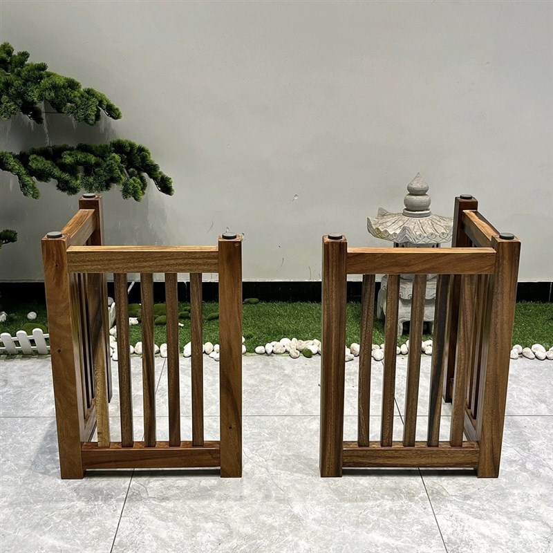 胡桃木冰格e纹实木餐桌腿支架底座定制茶桌架书桌子脚餐台支撑柱