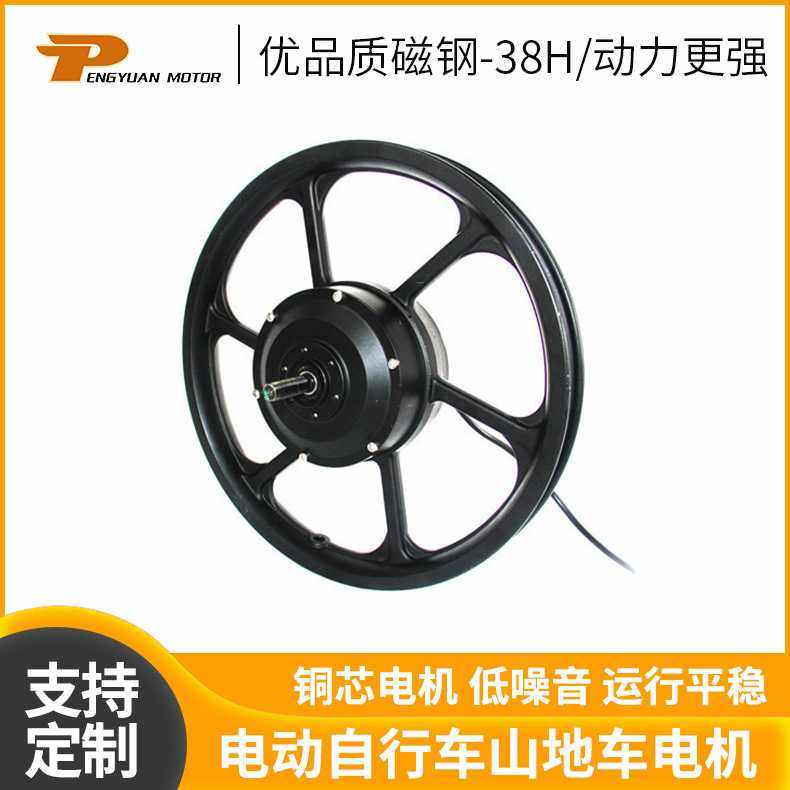 PY-02-01-16''-LX铝合金一体轮电机电动自行车山地车铜芯电机