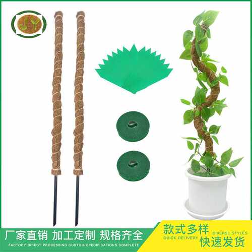 厂家直销跨境DAY可弯曲椰棕棒爬藤棒植物攀爬杆园艺支撑杆藤蔓