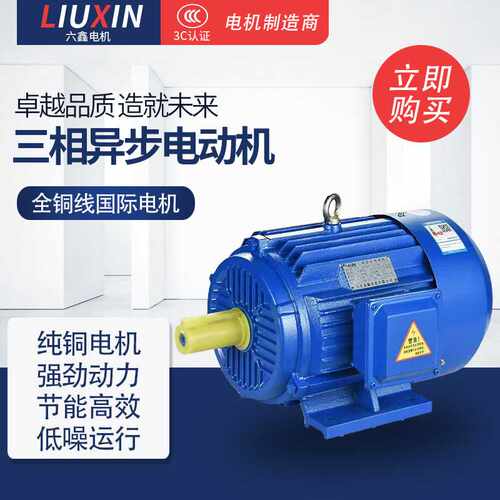 三相异步电动机2.2kwYE3-100L1-4铜马达YE3电机380V机械变频