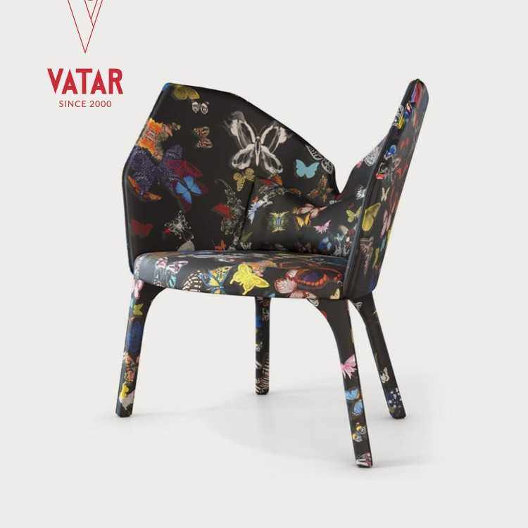 慕弈家具异形家用设计师高级感意式极简轻奢布艺蝴蝶休闲椅座椅