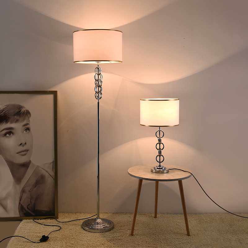 北欧现代简约落地台灯帽子卧室客厅宾馆客房装饰灯具LED布艺创意