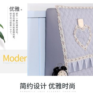 床头套罩1.5米皮床头保护套1.8m布艺公主风床头套盖布Z全包防尘罩