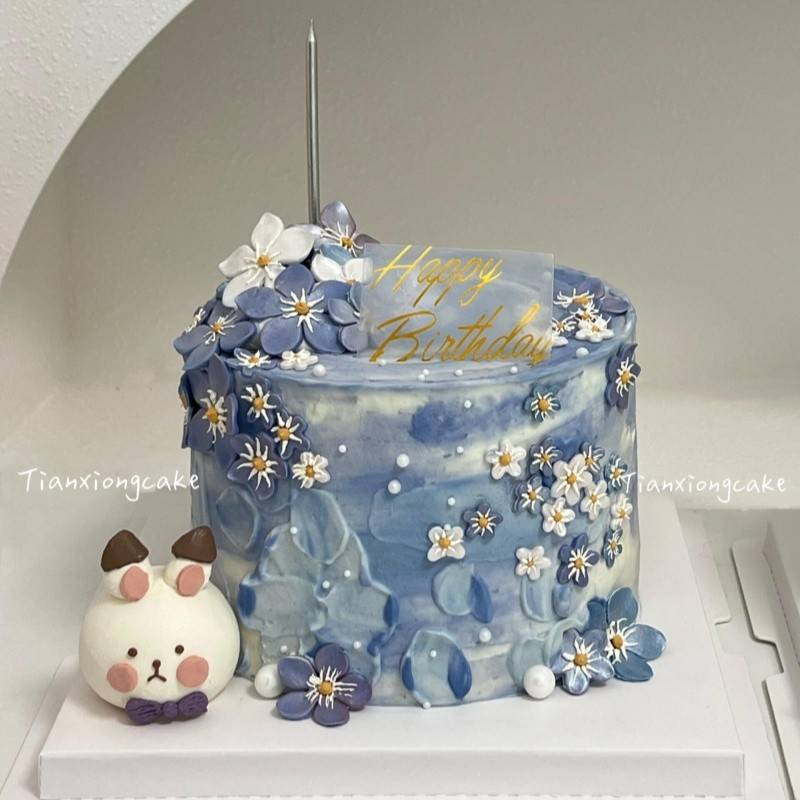 网红10.16沈星回恋与深空生日快乐蛋糕装饰沈夫人软胶小兔子摆件