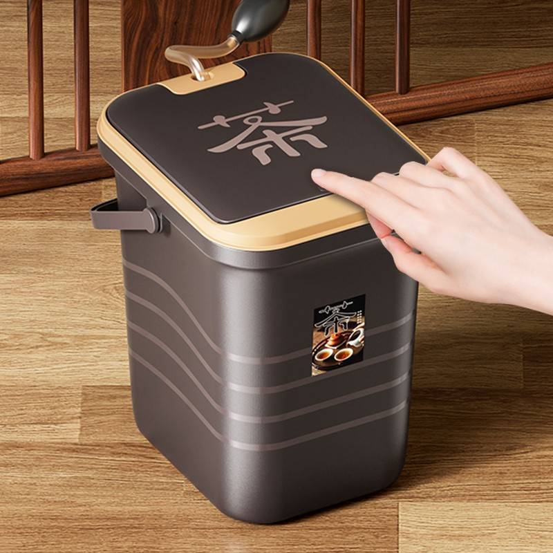 茶水桶废水桶茶渣桶功夫茶具配件茶桶茶叶垃圾分离过滤茶台排水桶
