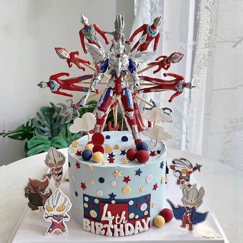 网红摩天轮英雄风车幸运转盘蛋糕装饰摆件