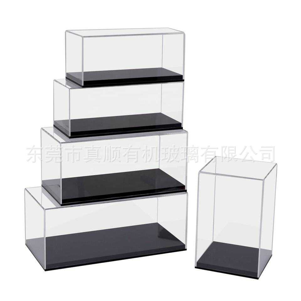 1比18模型汽车一体式亚克力展示盒 汽车模型1:18专用收藏防尘罩子