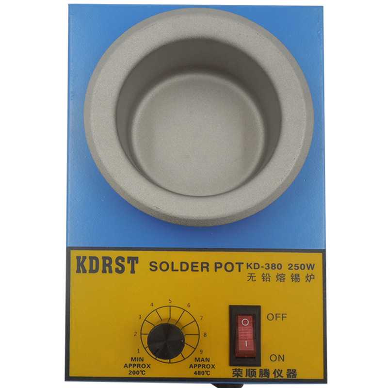 KDRST380熔锡炉 无铅恒温锡炉直径80MM 250W可调温锡炉焊锡炉锡炉