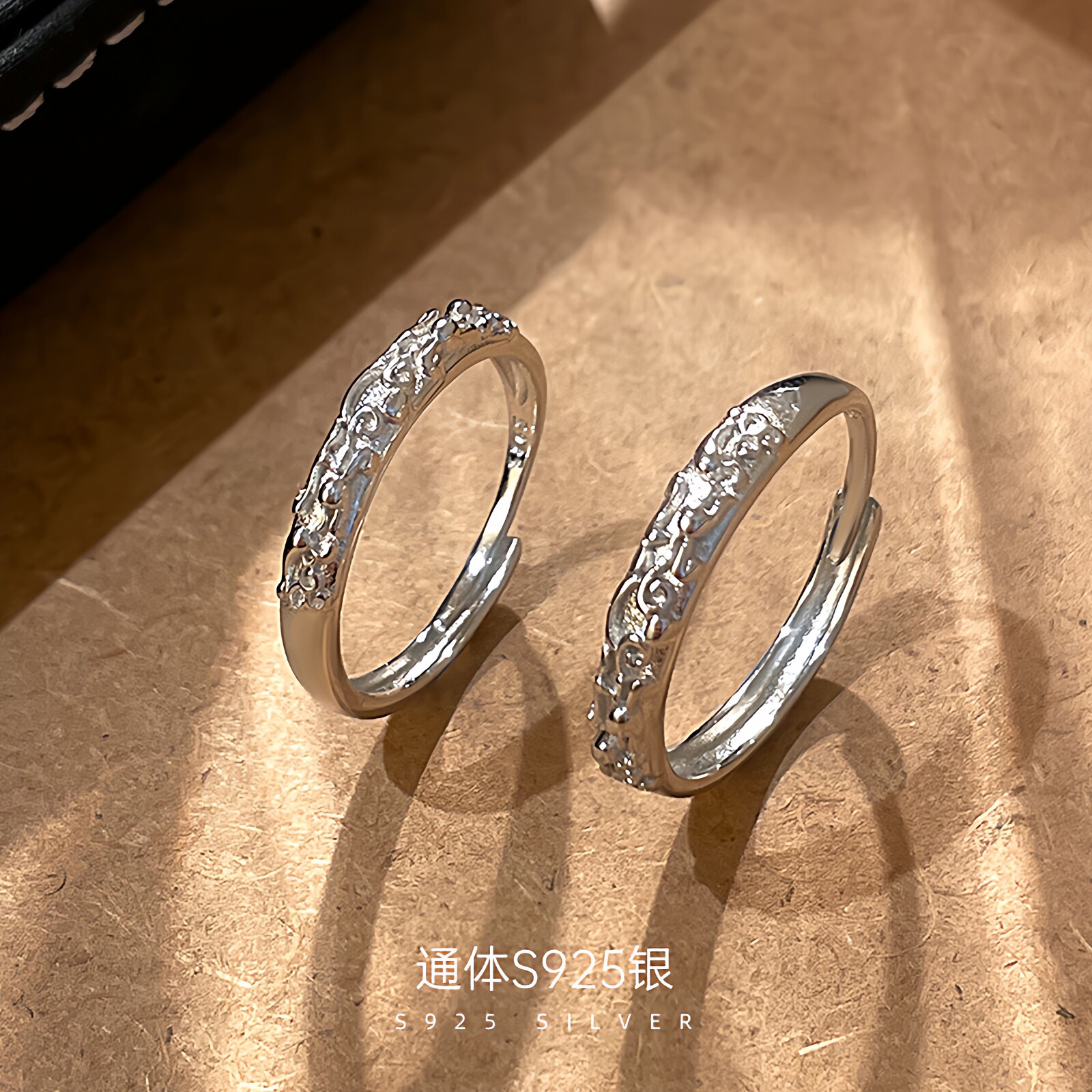 【透莎】貔貅S925纯银情侣戒指女小众设计时尚个性闺蜜对戒食指环