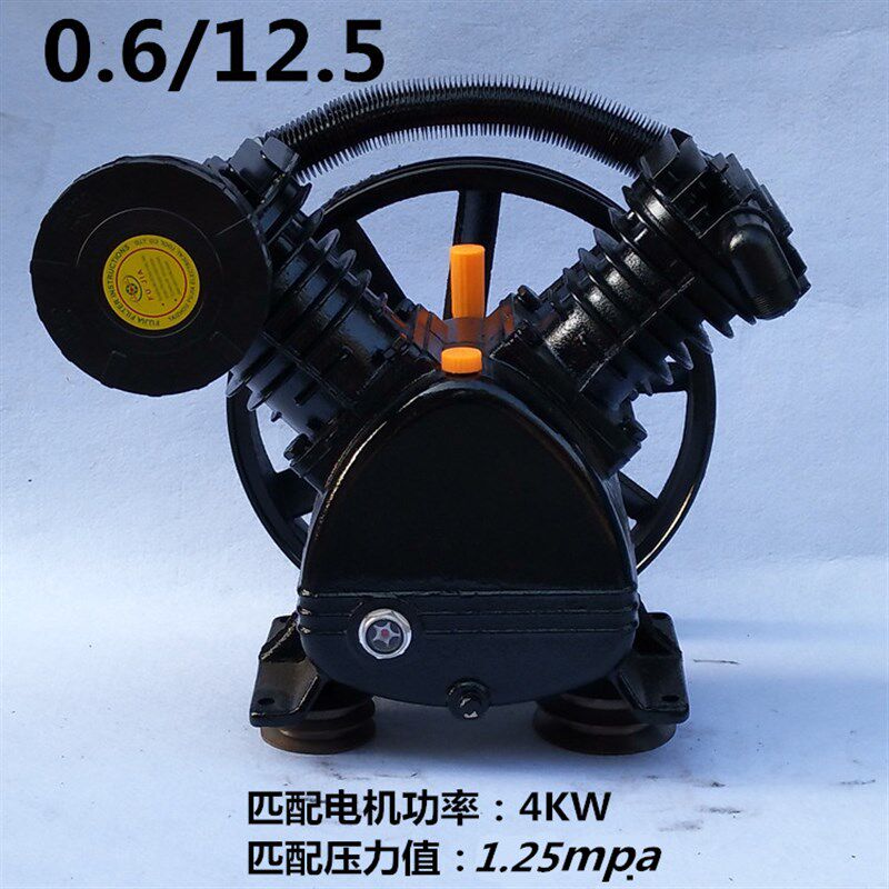 空压机机头双缸三缸高压气泵泵头空气压缩机配件7.5KW4KW缸头通用