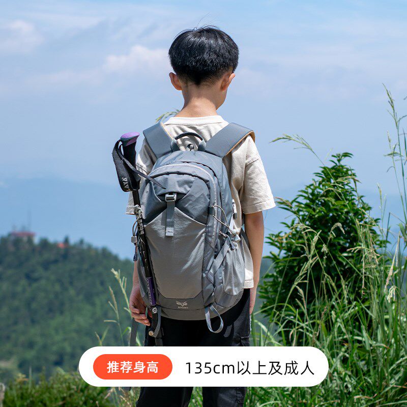 户外儿童旅行登山包轻量r化徒步揹包20升男孩外出旅游轻便出游爬