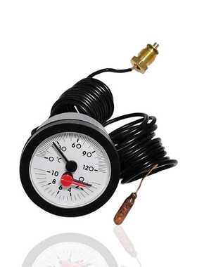 供双毛细管温度压力一体表温压表轴向暖通热泵设备用WY-52Z 10BAR