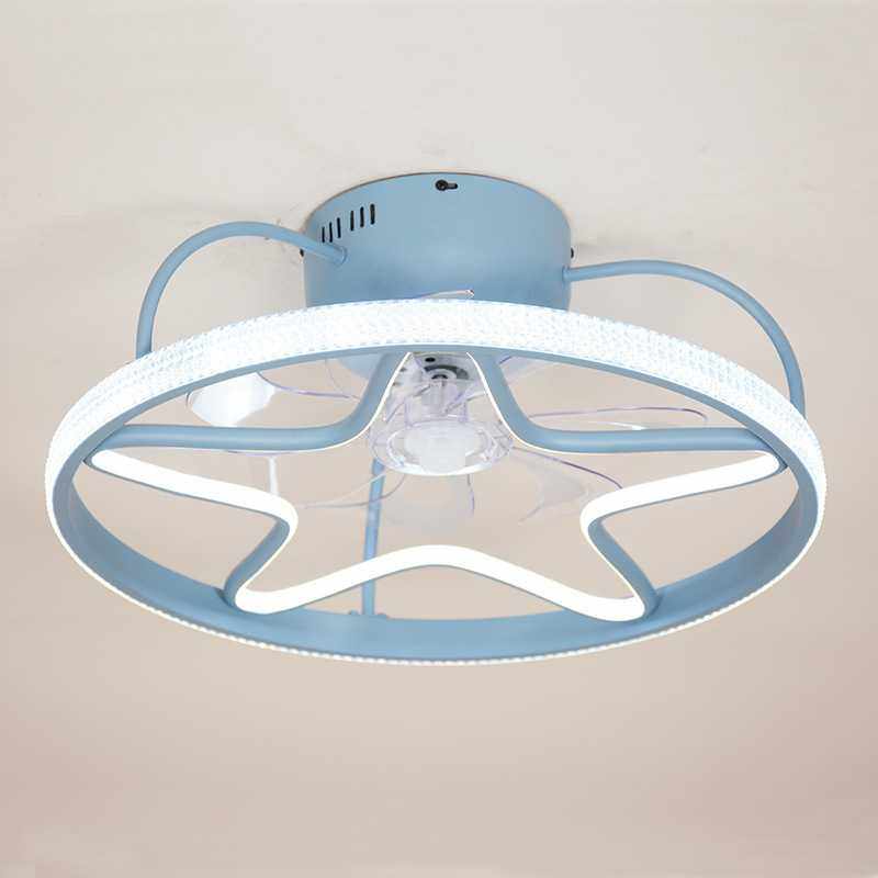 卧室吸顶风扇灯家用吊扇灯餐厅客厅电扇灯简约欧式儿童静音吊灯