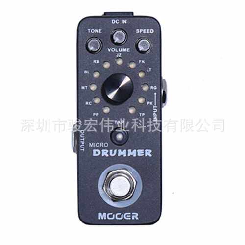MOOER 魔耳 Micro Drummer 落地式鼓击 黑色