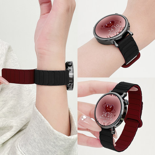 oppoWatchS手表铠甲纹硅胶磁吸