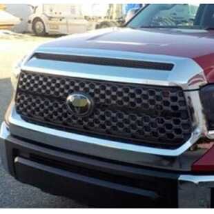 适用14-20年丰田坦途tundra全网格中网苔原电镀银色边框前脸改装
