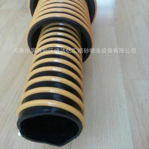 船厂集装箱海工4寸吸沙管打砂喷砂夹布编制胶管打砂枪嘴量大从优