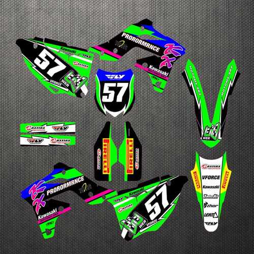 越野摩托贴纸 适配Kawasaki 13-16KX250F 装饰贴 车贴 贴花