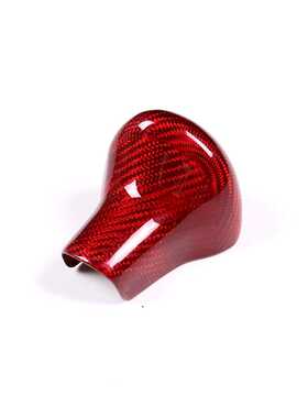 深圳盛同 适用于13-16款奥迪A4L A6 Q5排挡头保护盖 真碳纤维红色