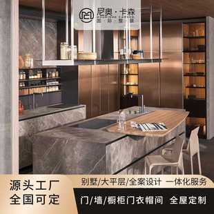 全屋定制家具整体厨房柜门衣柜子设计效果图尺寸定做加工厂轻奢风