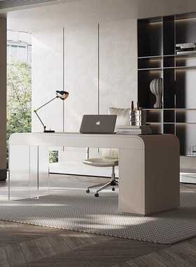 SPB02# 书桌意式极简书桌家用书房办公桌轻奢现代简约高级感亚克