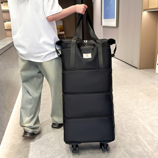 带轮子万向轮旅行包女大容量拉杆的背包折叠M行李箱可背可拉手提