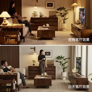 北美黑胡桃木h九斗柜中古玄关柜抽屉柜餐边柜实木民宿客厅储物柜