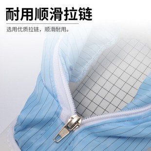 定做防静电鞋 洁净车间PU软底防滑靴皮革工作 高筒靴长p筒鞋 无尘鞋