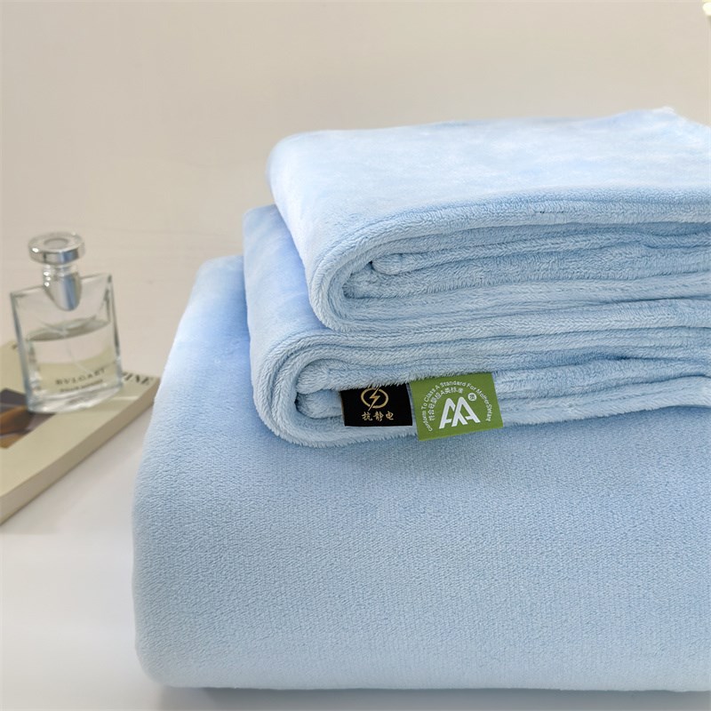 冬天男生a牛奶绒床单冬季保暖纯色学生宿舍单人床加绒加厚被单毛