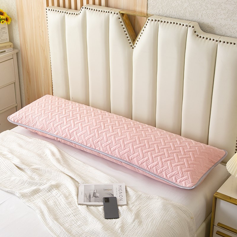 防水夹棉长枕套长款双人枕套s1.2/1.5/1.8m米情侣枕头套加长枕芯