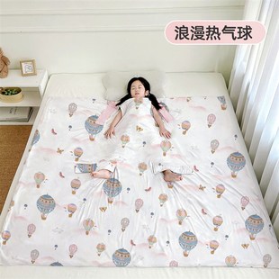 儿童防踢被子神器宝宝睡袋夏季护肚薄款空调房睡觉凉凉被防蹬被子