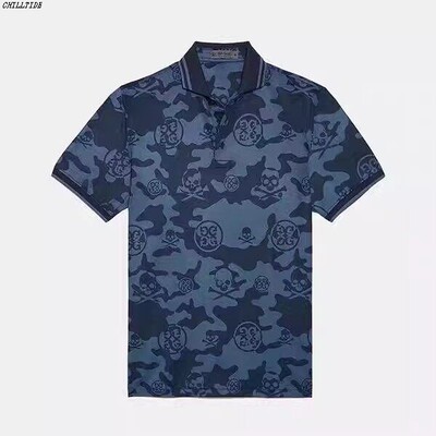 26SS韩国夏季新款高尔夫男短袖运动休闲透气速干翻领POLO衫球衣