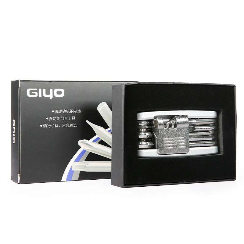 GIYO多功能组合修车工具公路山地自行车维修工具T内六角扳手截链