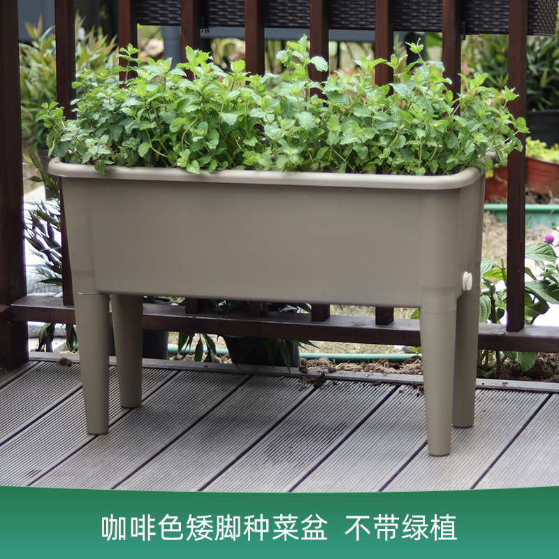 新款矮脚亲子种植盆庭院长方形z特大口径高深度菜盆家庭绿植种植